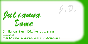 julianna dome business card